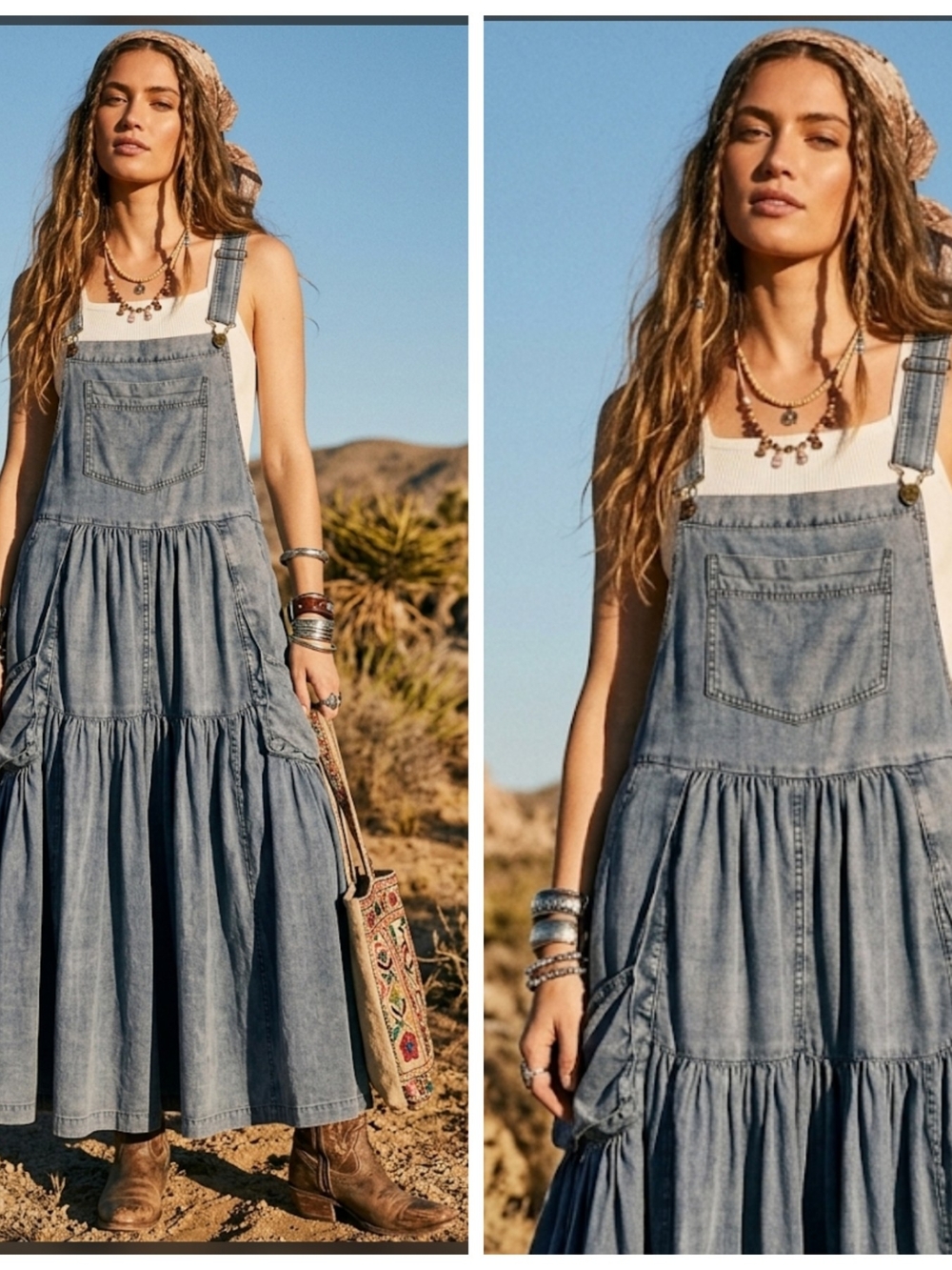 Boutique Tencel Wide Leg Overalls